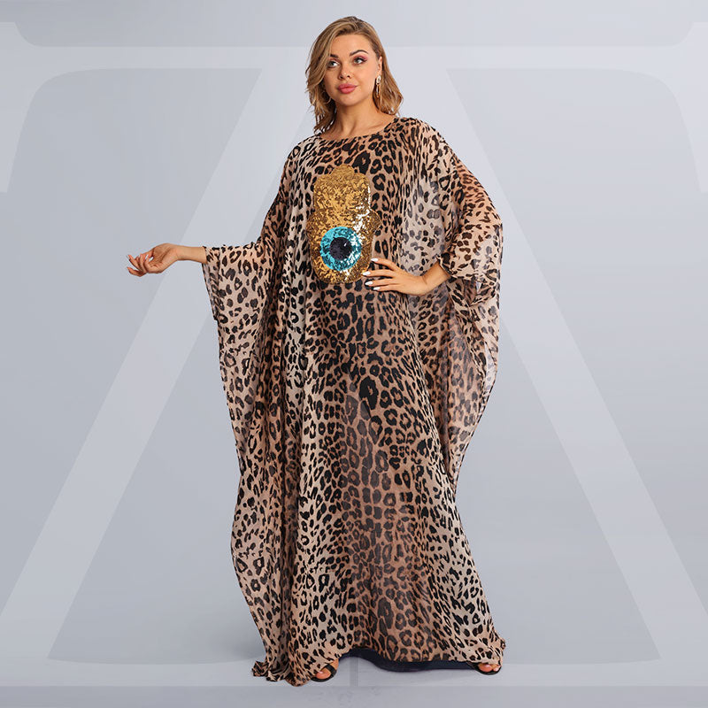 Dubai  Chiffon Jalabiya- Embroidered