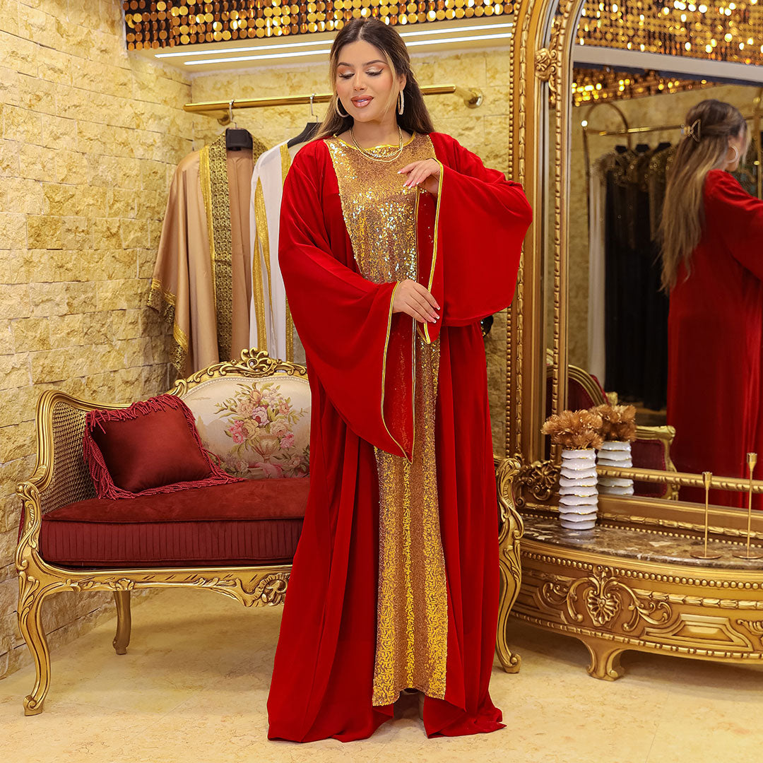 Kuwaiti Chiffon jalabiya -Embroidered