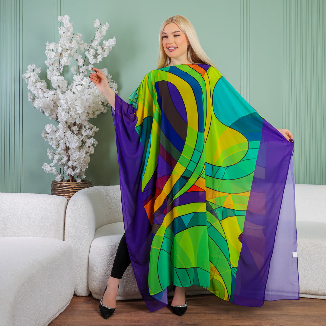 Chiffon Cover up - printed