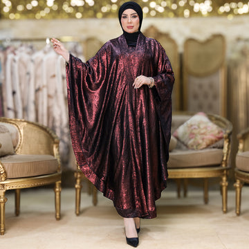 Shiny Emirati Kaftan Set(two-piece)