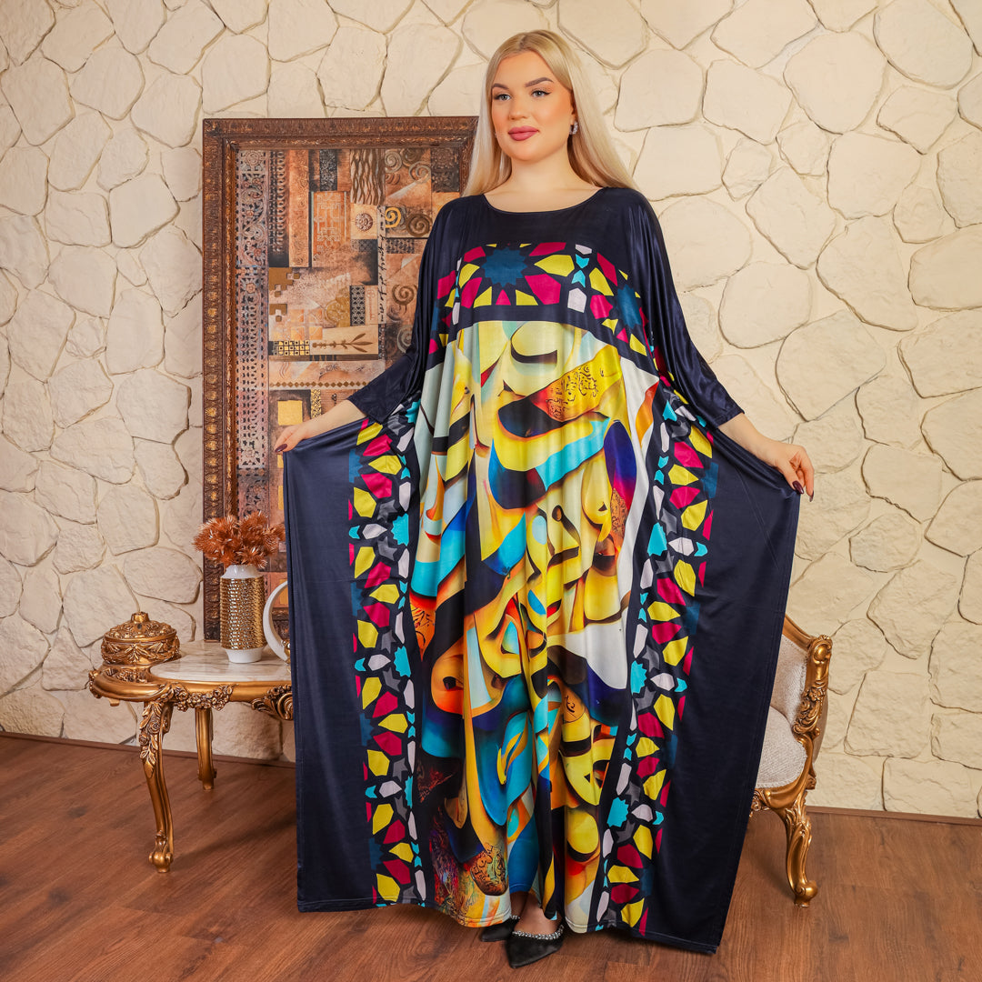 Dubai Jersey Jalabiya- Printed