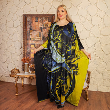 Dubai Jersey Jalabiya- Printed