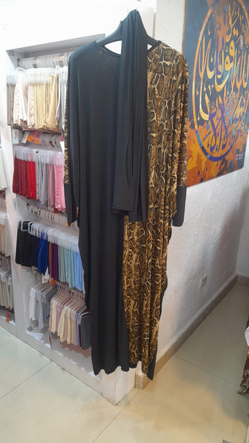 Practical Saudi Jersey  prayer dress with headscarf