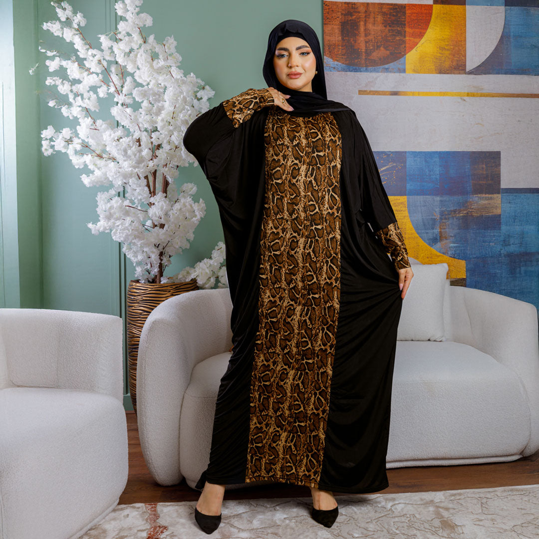 Practical Saudi Jersey  prayer dress with headscarf