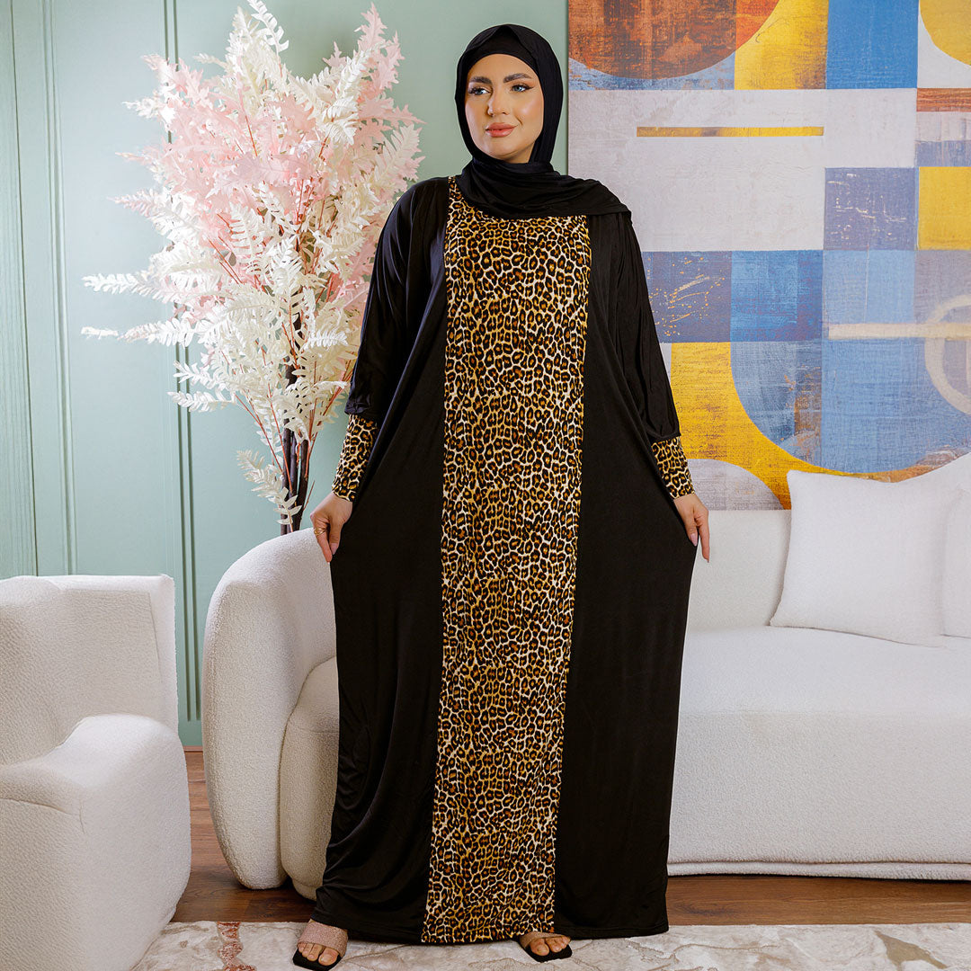 Practical Saudi Jersey  prayer dress with headscarf