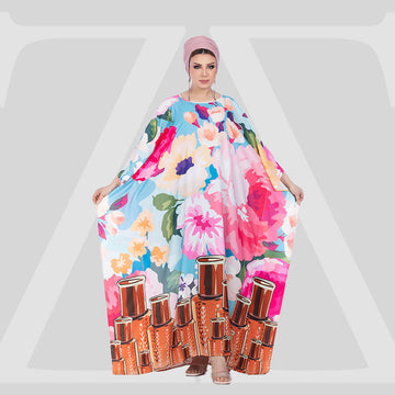 Dubai Linen Jalabiya - Printed