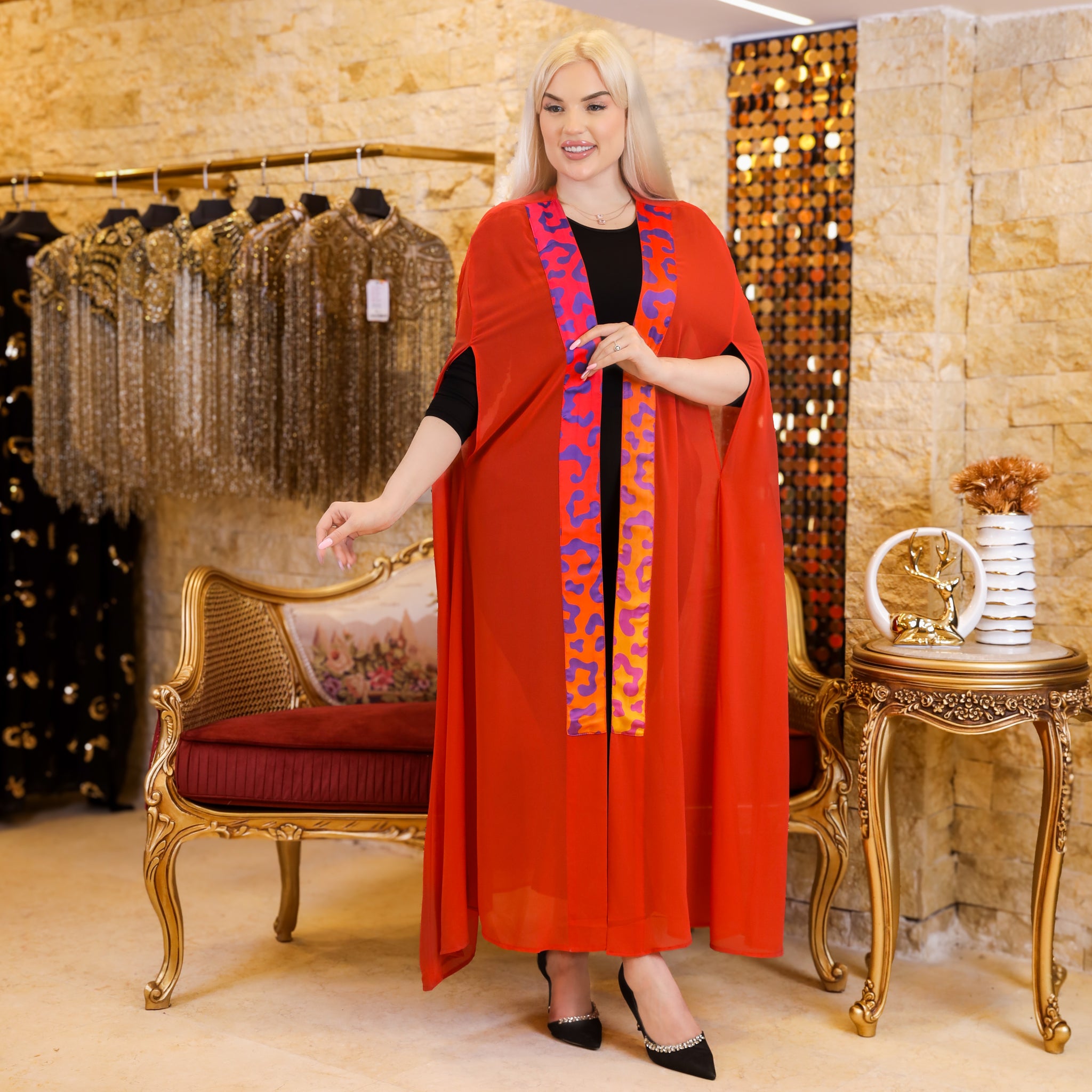 Kuwaiti Chiffon kaftan