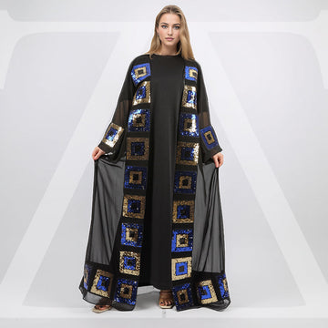 Arabic  Chiffon kaftan - Embroidered
