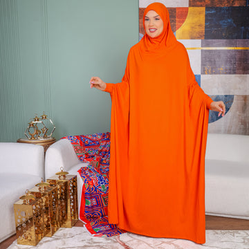 Practical  Bahraini prayer dress with headscarf- plain