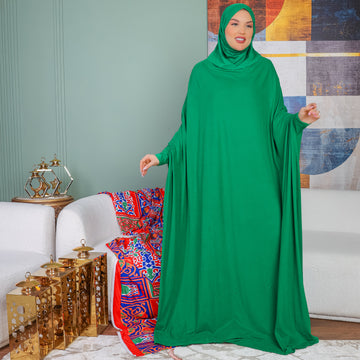 Practical  Bahraini prayer dress with headscarf- plain