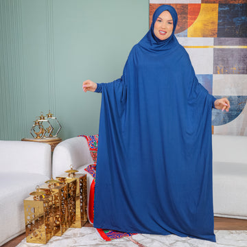 Practical  Bahraini prayer dress with headscarf- plain