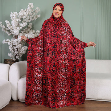 Practical  Kuwaiti Jersey prayer dress  with headscarf