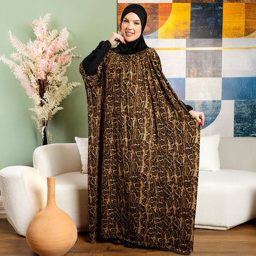 Practical  Kuwaiti Jersey prayer dress  with headscarf