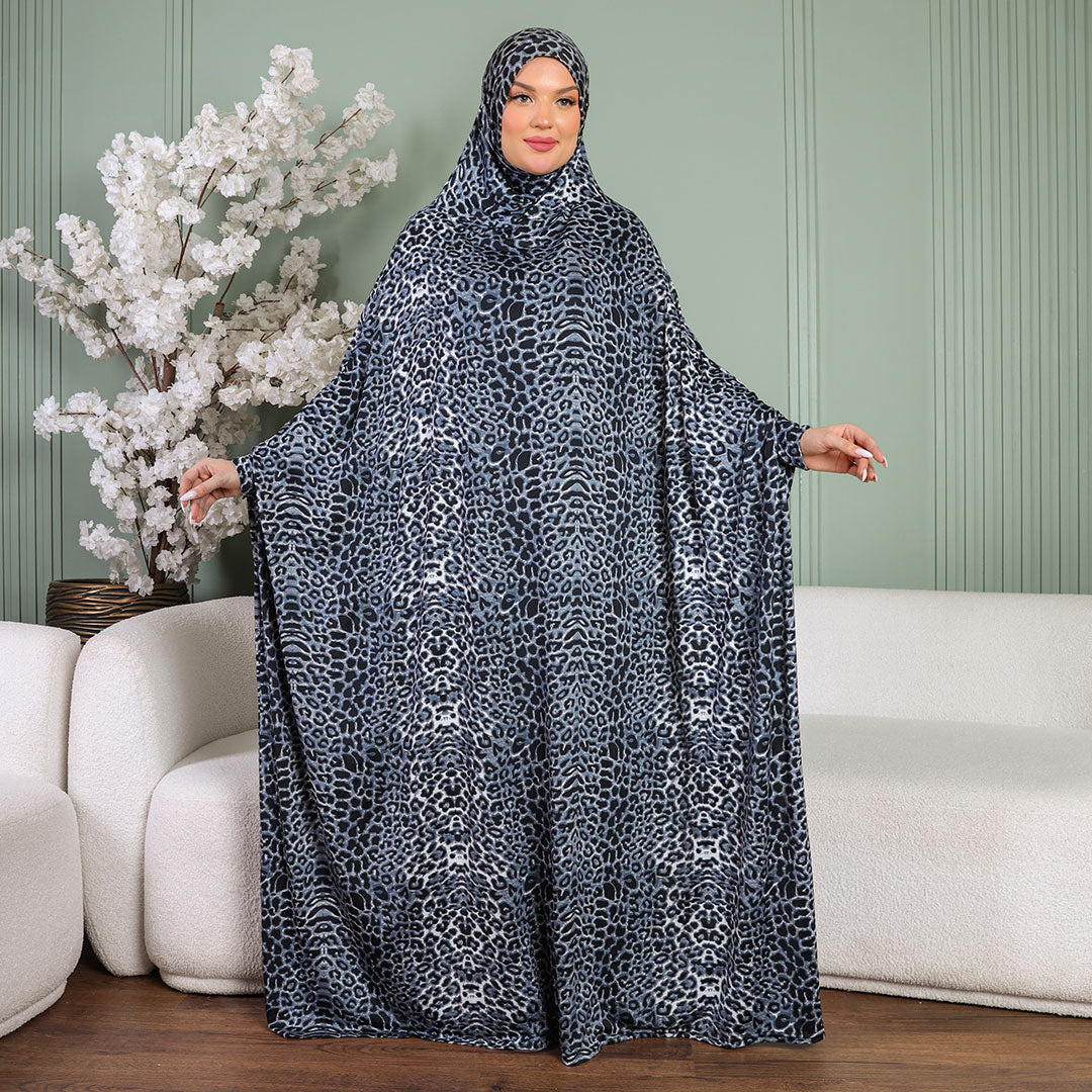 Practical  Kuwaiti Jersey prayer dress  with headscarf