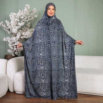 Practical  Kuwaiti Jersey prayer dress  with headscarf