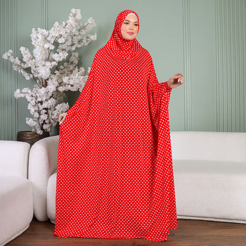 Practical  Kuwaiti Jersey prayer dress  with headscarf