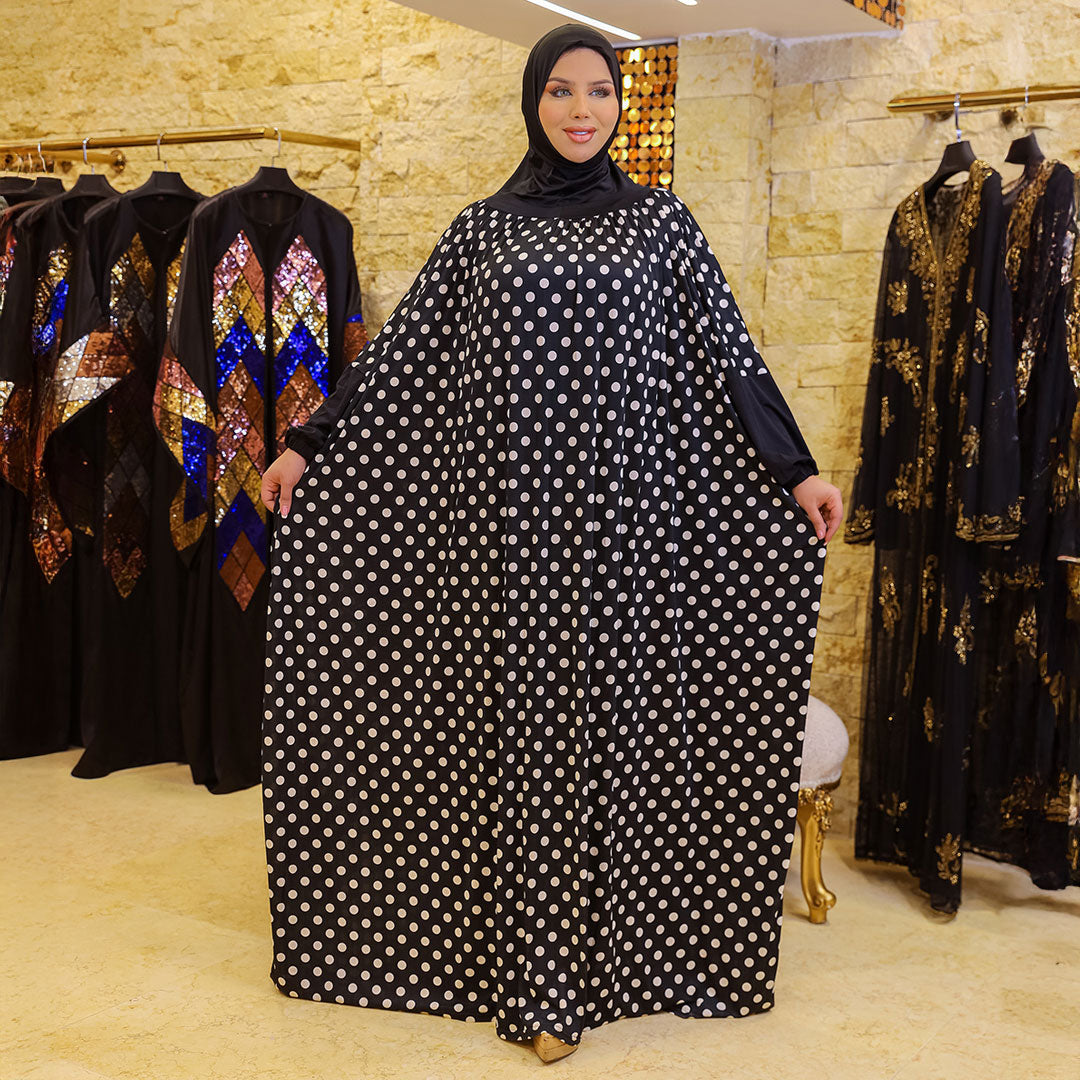 Practical  Kuwaiti Jersey prayer dress  with headscarf