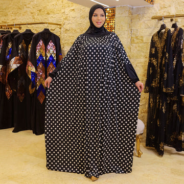 Practical  Kuwaiti Jersey prayer dress  with headscarf