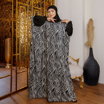 Practical  Kuwaiti Jersey prayer dress  with headscarf