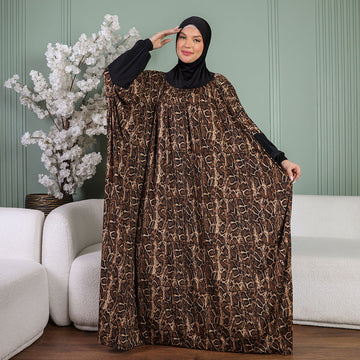 Practical  Kuwaiti Jersey prayer dress  with headscarf