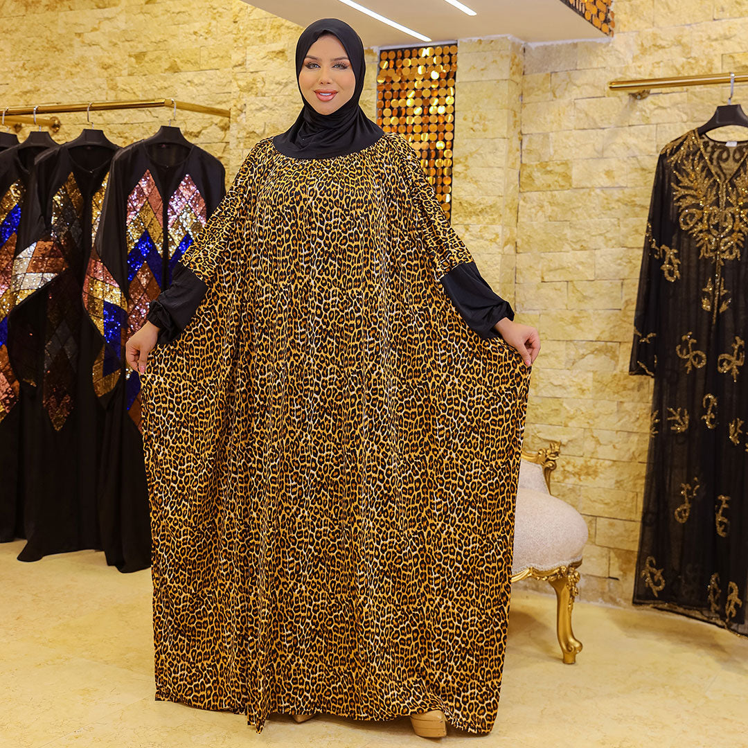 Practical  Kuwaiti Jersey prayer dress  with headscarf
