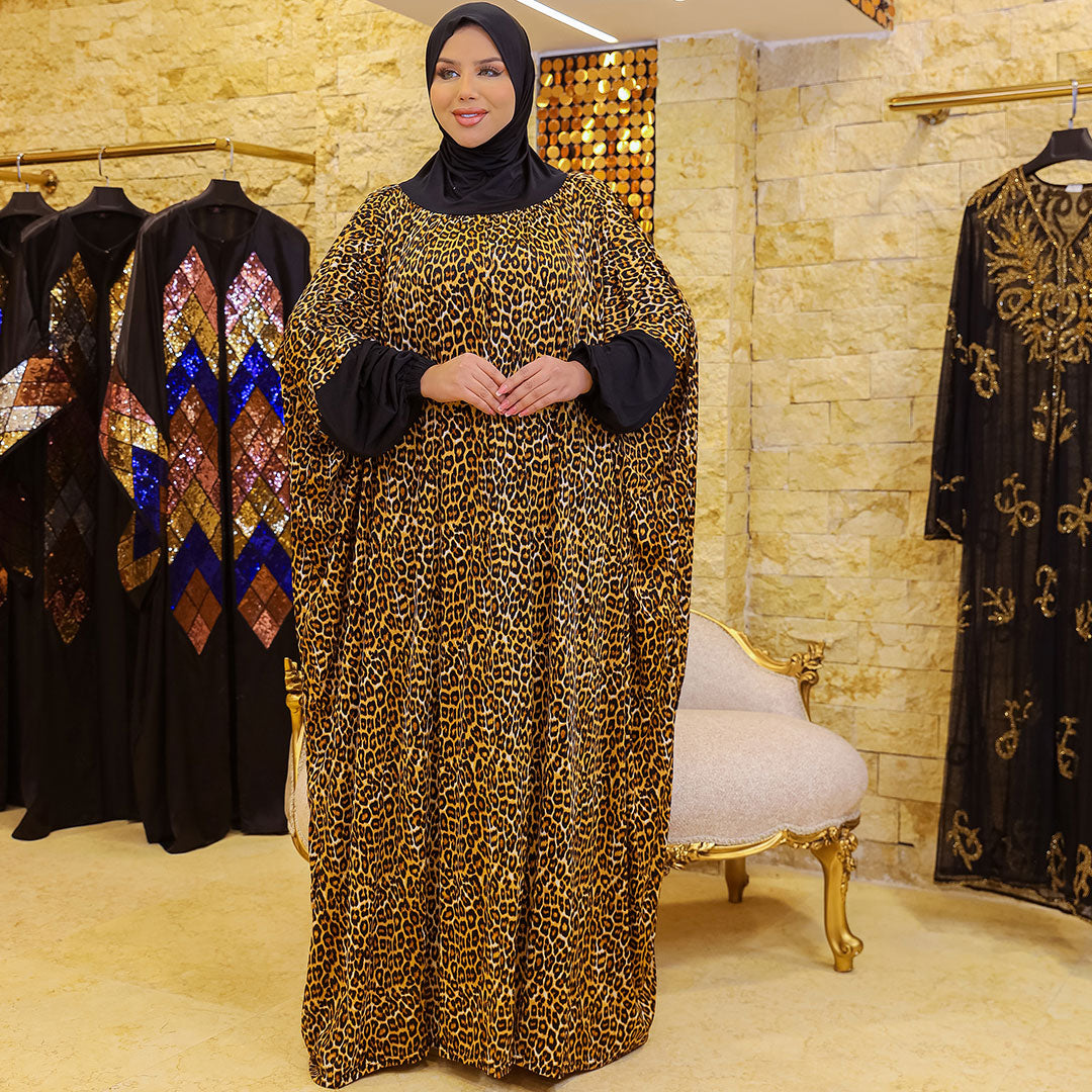 Practical  Kuwaiti Jersey prayer dress  with headscarf