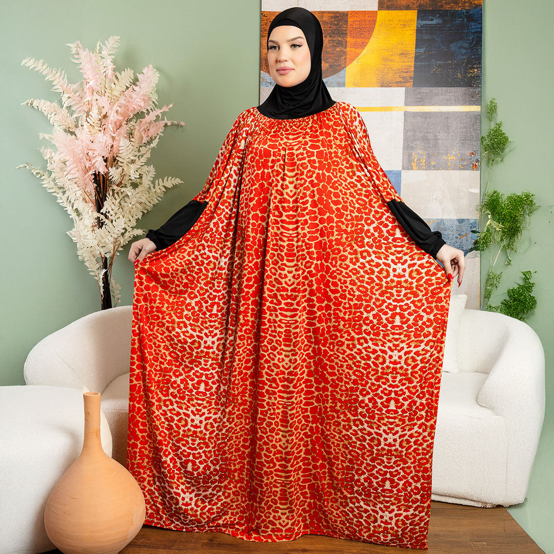 Practical  Kuwaiti Jersey prayer dress  with headscarf