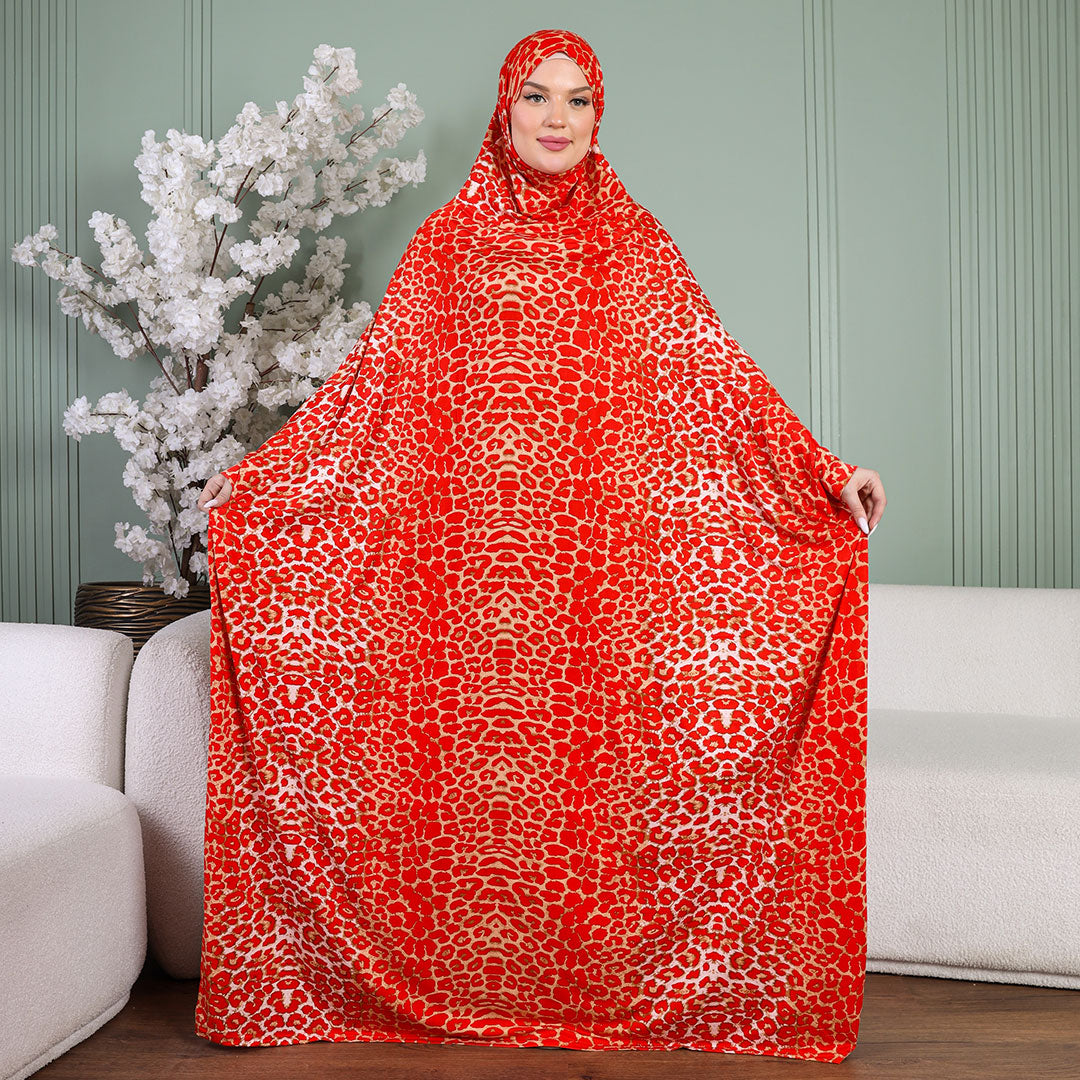 Practical  Kuwaiti Jersey prayer dress  with headscarf