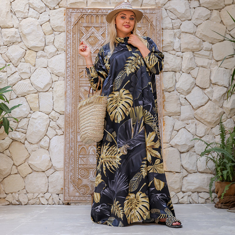 Silky Satin dress - Armani - printed