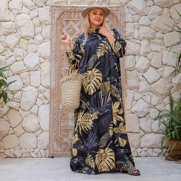 Silky Satin dress - Armani - printed