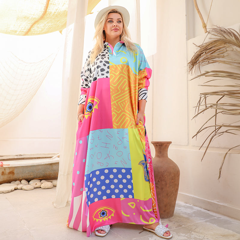 Silky Satin dress - Armani - printed