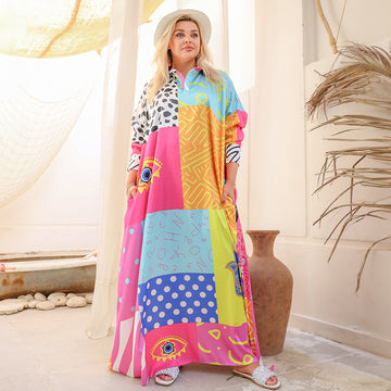 Silky Satin dress - Armani - printed