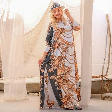 Silky Satin dress - Armani - printed