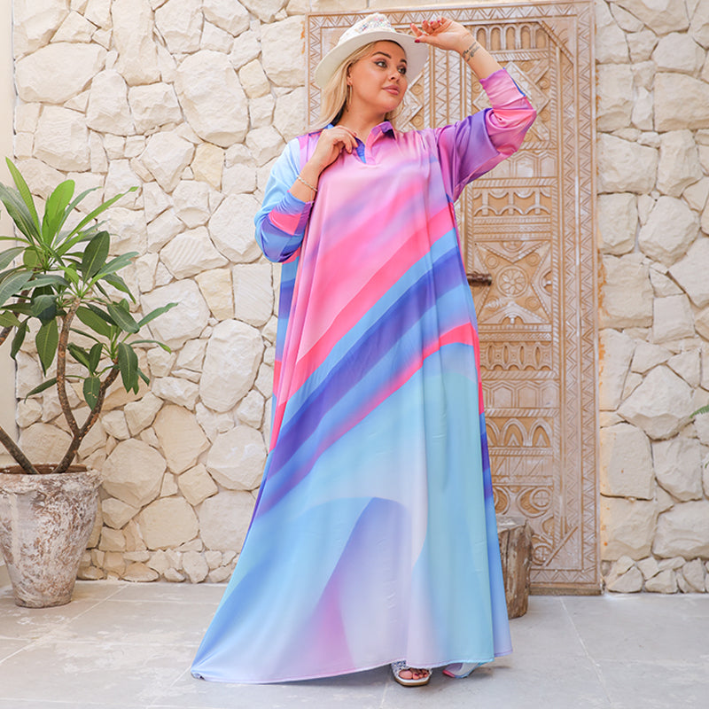 Silky Satin dress - Armani - printed