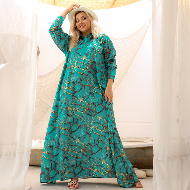 Silky Satin dress - Armani - printed