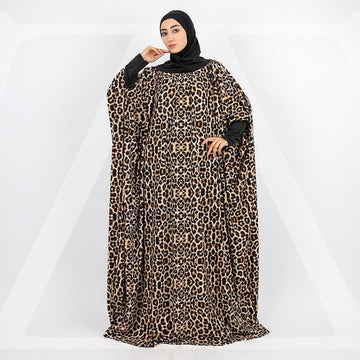 Practical Kuwaiti Crepe prayer dress with headscarf