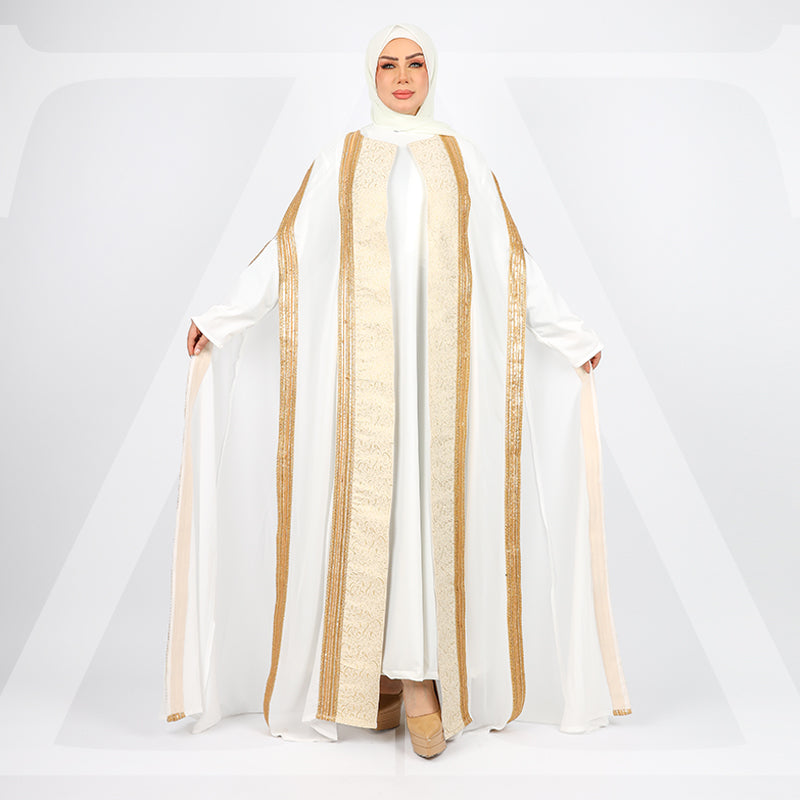 chiffon Bisht - Embroidery Ribbon