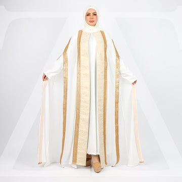 chiffon Bisht - Embroidery Ribbon