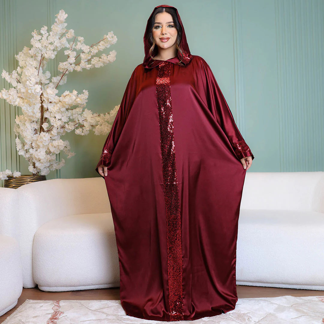 Moroccan Silky Satin isdal - plain