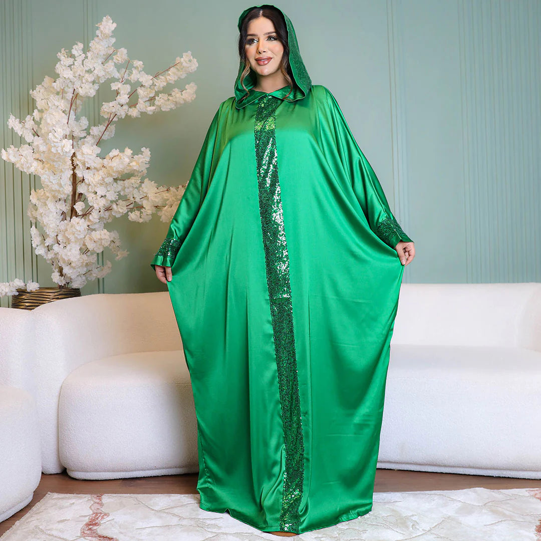 Moroccan Silky Satin isdal - plain