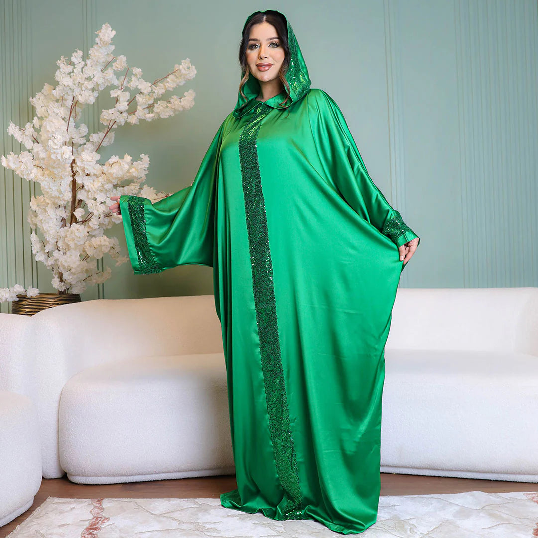 Moroccan Silky Satin isdal - plain