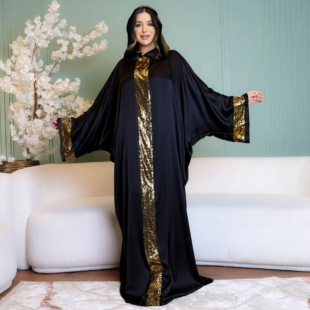 Moroccan Silky Satin isdal - plain