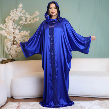 Moroccan Silky Satin isdal - plain