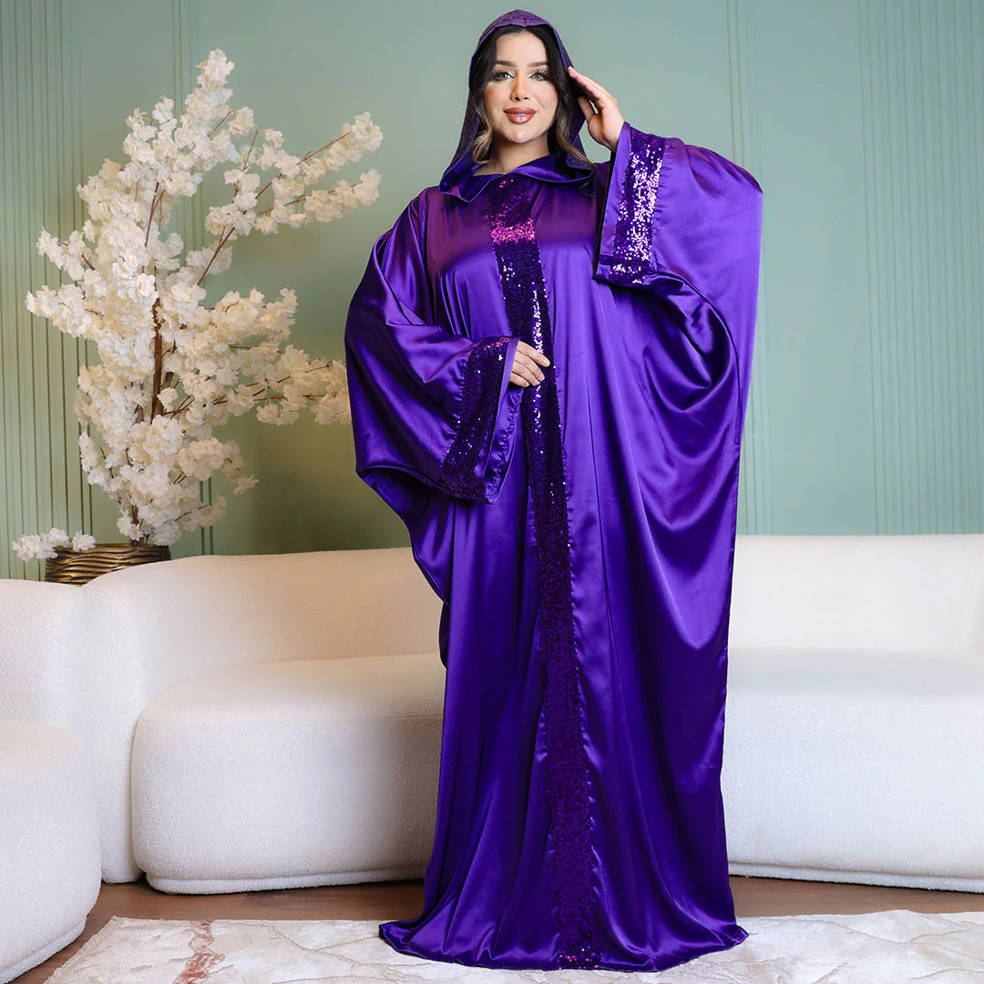 Moroccan Silky Satin isdal - plain