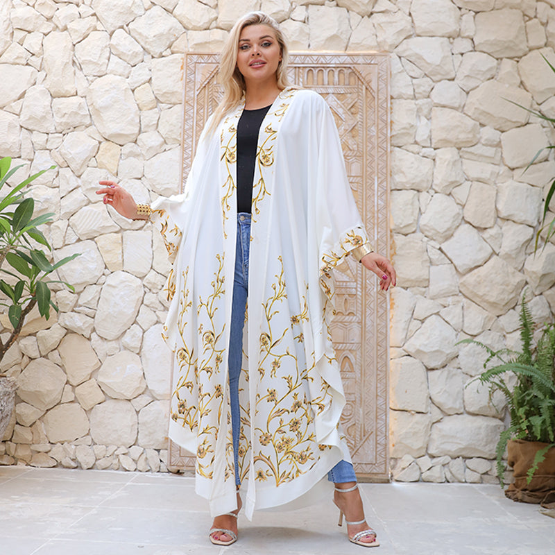 Dubai Soft silk kaftan - printed
