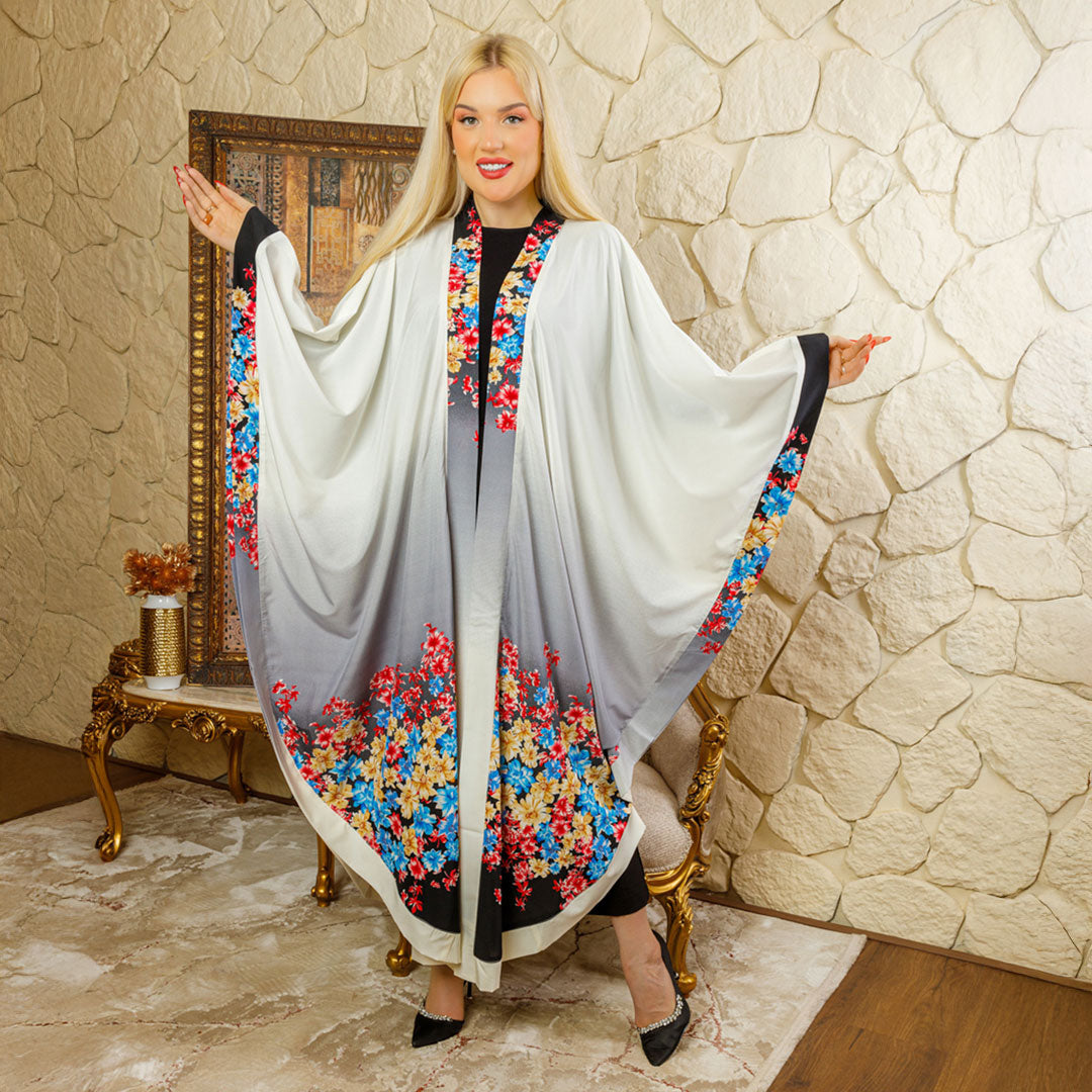 Dubai Soft silk kaftan - printed