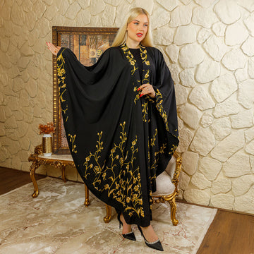 Dubai Soft silk kaftan - printed