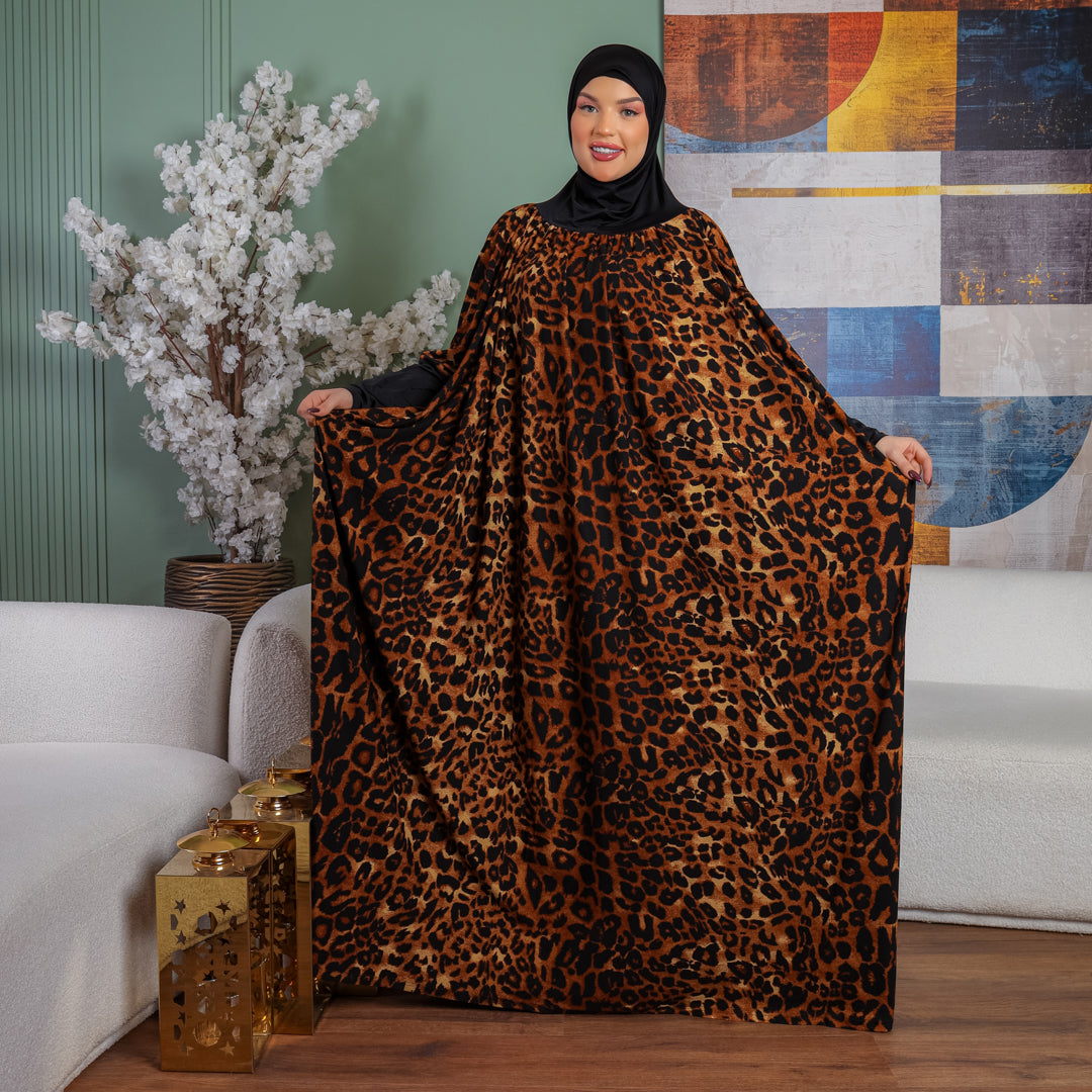 Practical Kuwaiti Crepe prayer dress with headscarf