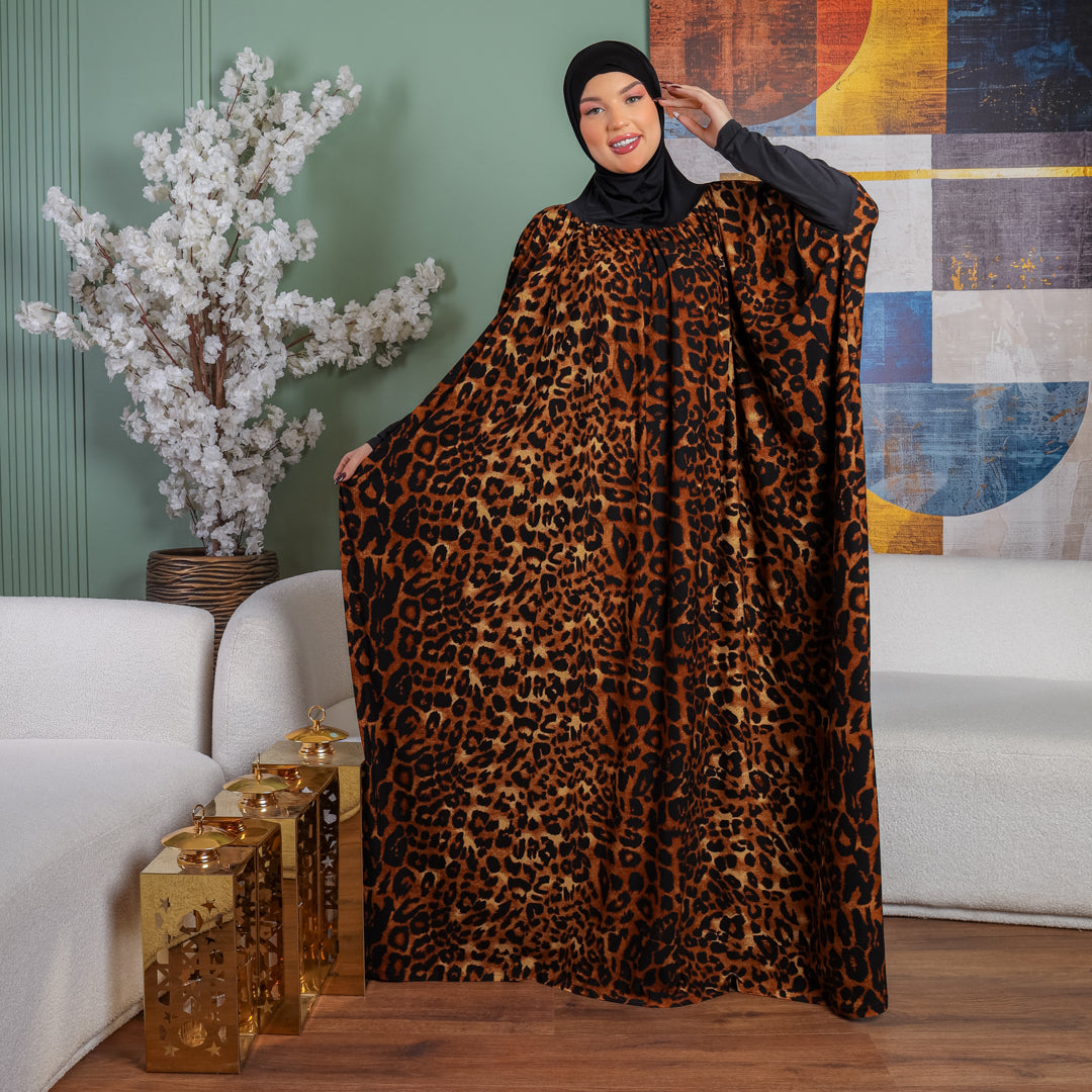 Practical Kuwaiti Crepe prayer dress with headscarf