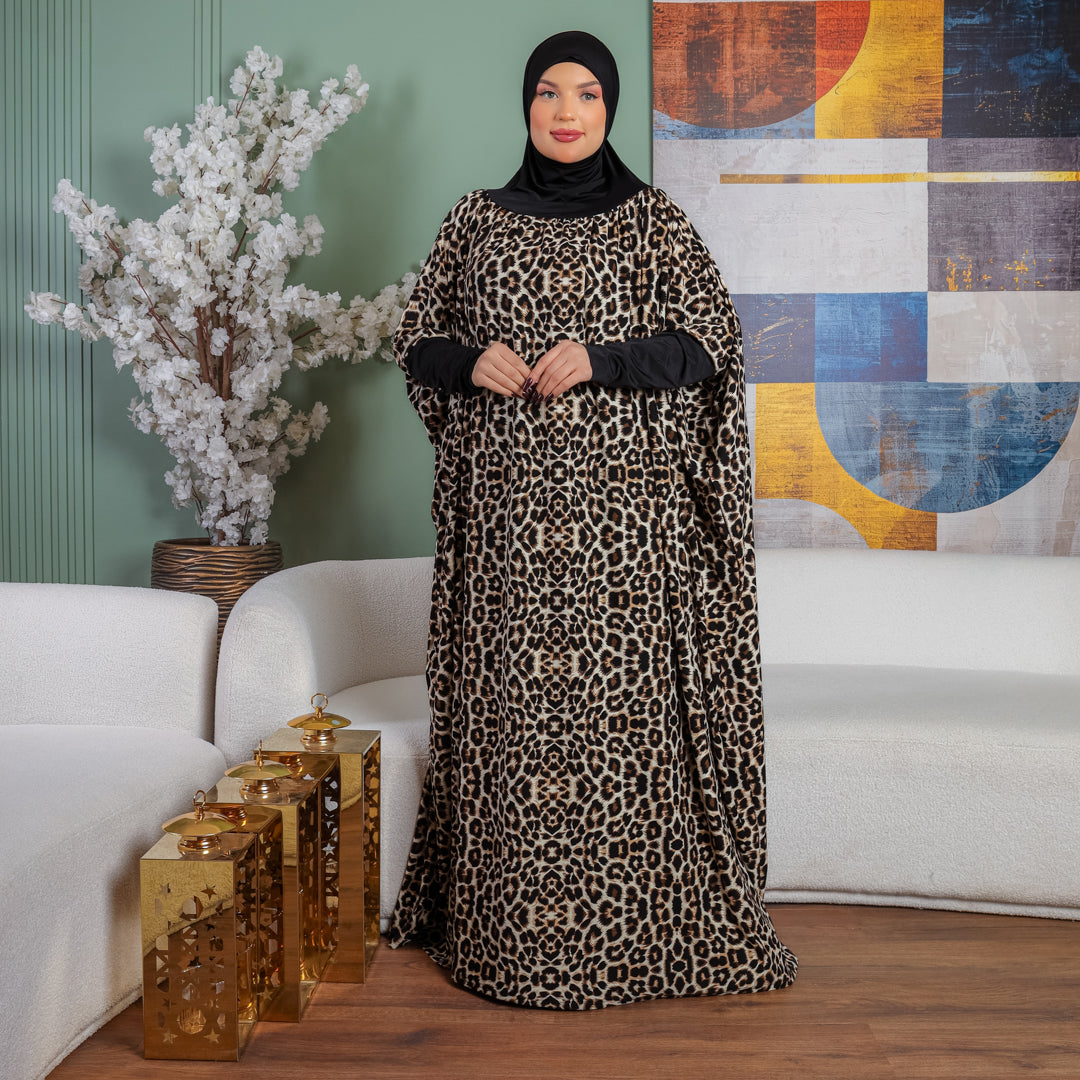 Practical Kuwaiti Crepe prayer dress with headscarf